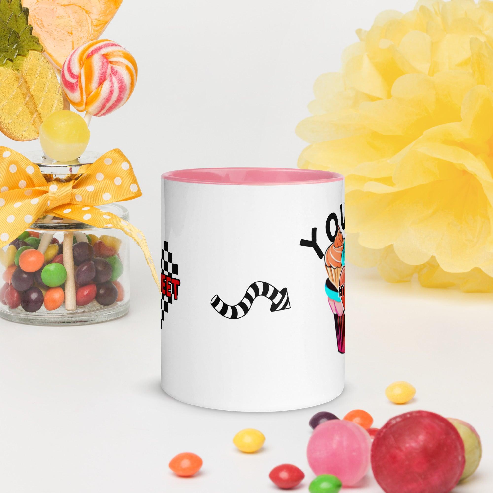Mug with Color Inside My Sweet You Are My Treat - ErdeGora