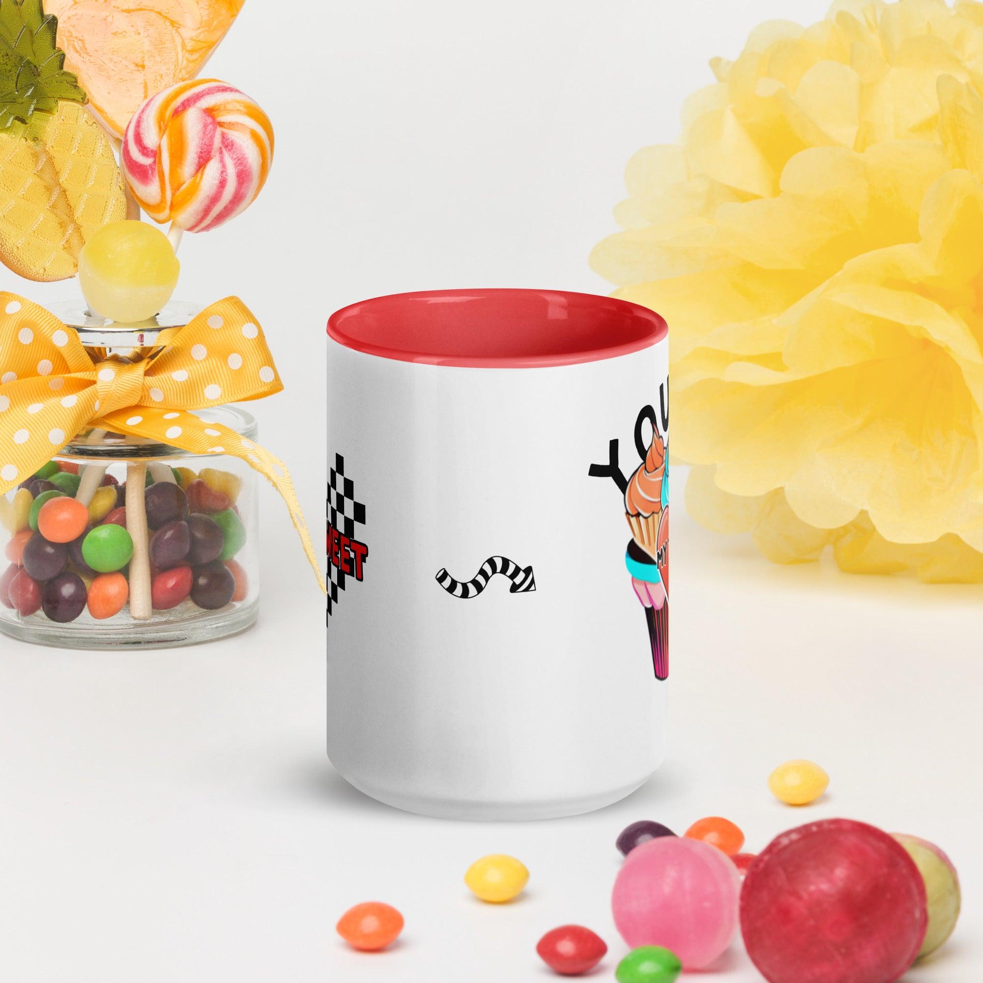 Mug with Color Inside My Sweet You Are My Treat - ErdeGora