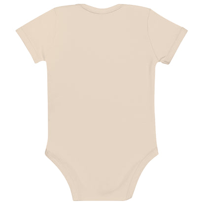 Organic Cotton Baby Bodysuit Racing Vrooom Rabbit - ErdeGora