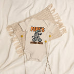 Organic Cotton Baby Bodysuit Papa’s Future Biker - ErdeGora