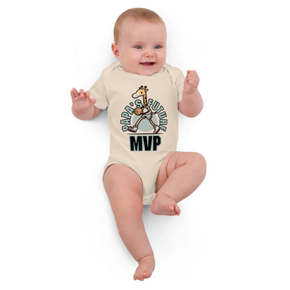 Organic Cotton Baby Bodysuit Papa’s Future MVP - ErdeGora