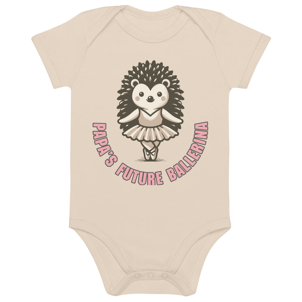 Organic Cotton Papa's Future Ballerina Baby Bodysuit - ErdeGora
