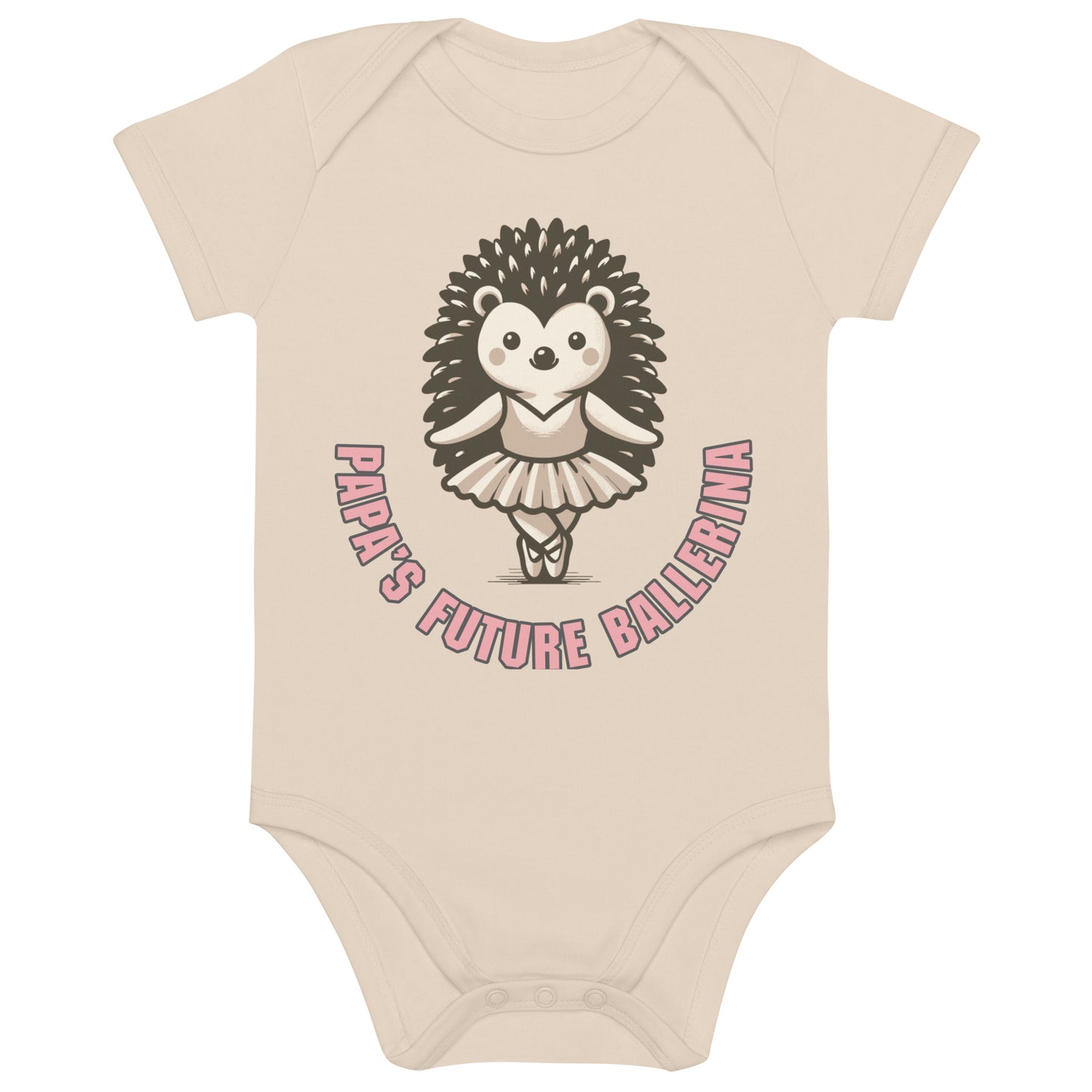 Organic Cotton Papa's Future Ballerina Baby Bodysuit - ErdeGora