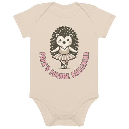 Organic Cotton Papa's Future Ballerina Baby Bodysuit - ErdeGora