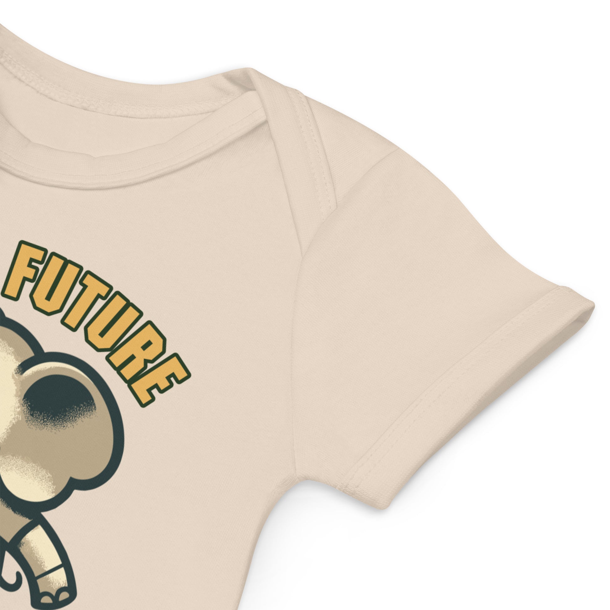 Organic Cotton Baby Bodysuit Papa’s Future Striker - ErdeGora