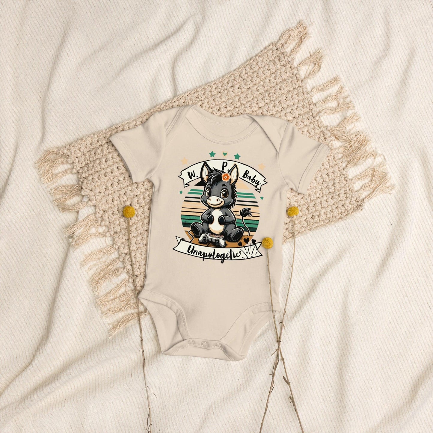 Organic Cotton Baby Bodysuit Weird. Passionate. Unapologetic. - ErdeGora