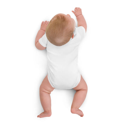 Organic Cotton Baby Bodysuit Hello Wonderful World - ErdeGora