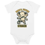 Organic Cotton Baby Bodysuit Papa’s Future Striker - ErdeGora