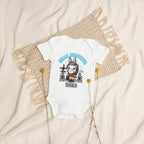 Organic Cotton Baby Bodysuit Hello Wonderful World - ErdeGora