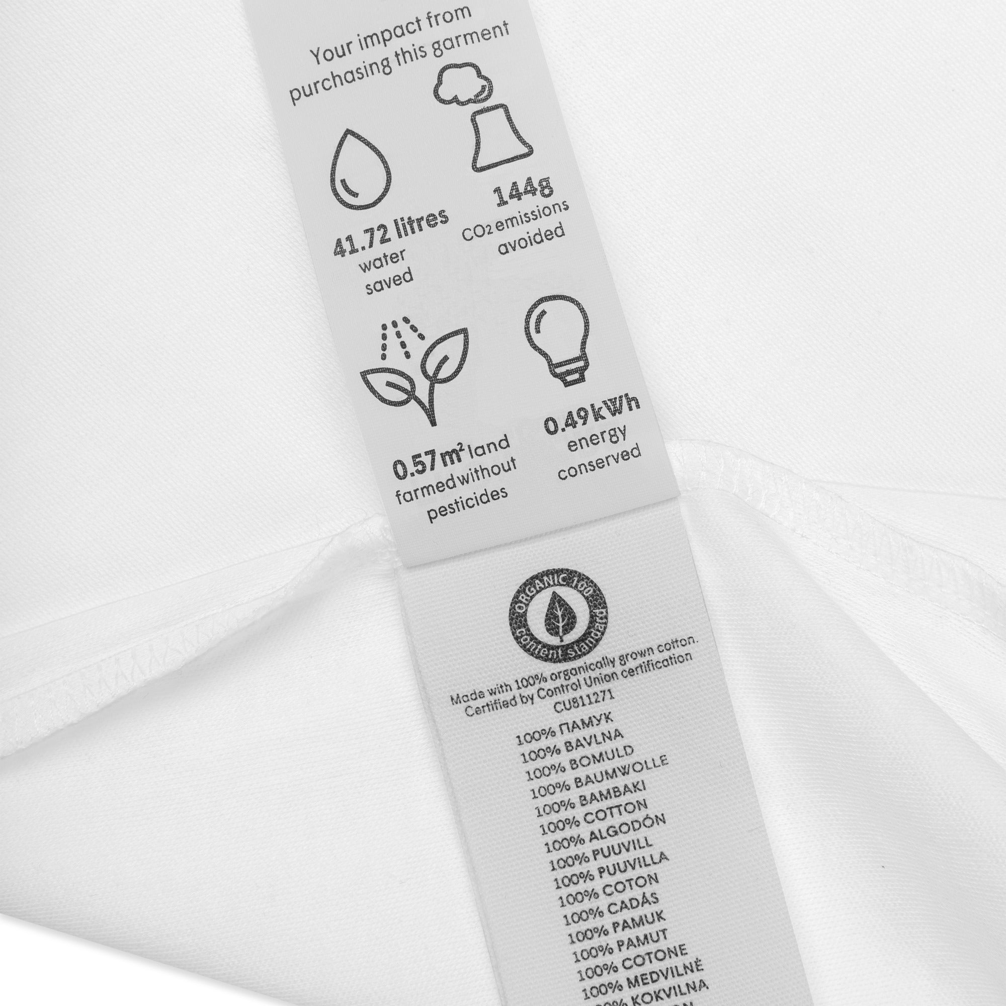 Organic Cotton Baby Bodysuit Soy Milk Enthusiast - ErdeGora