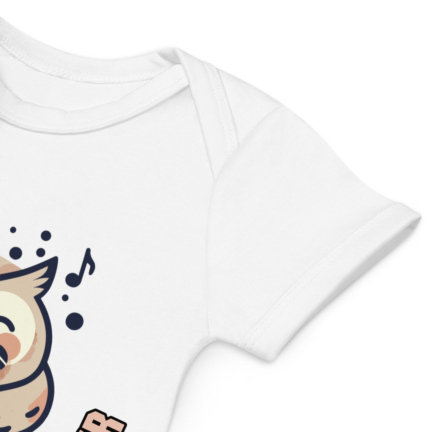 Organic Cotton Baby Bodysuit Papa's Future Singer - ErdeGora