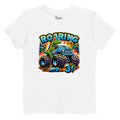 Organic Cotton Kids T-shirt Roaring Into 3 - ErdeGora