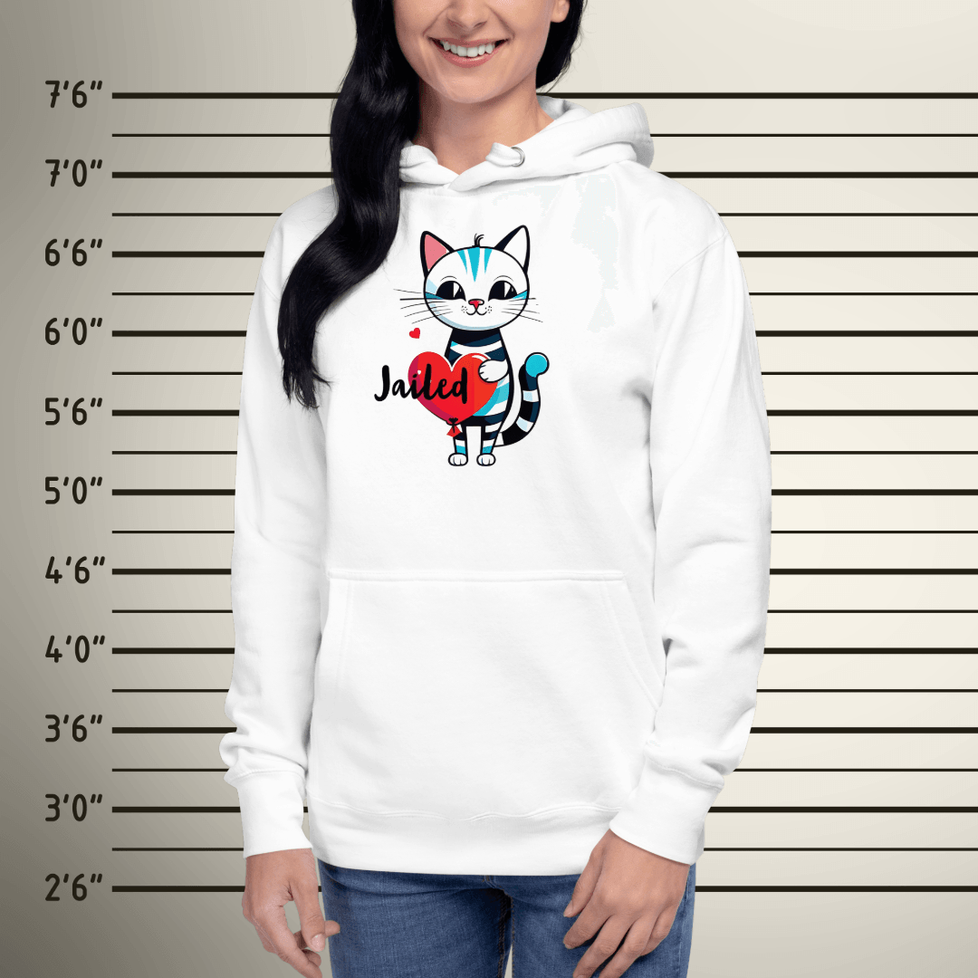 Premium Hoodie Jailed Love - ErdeGora