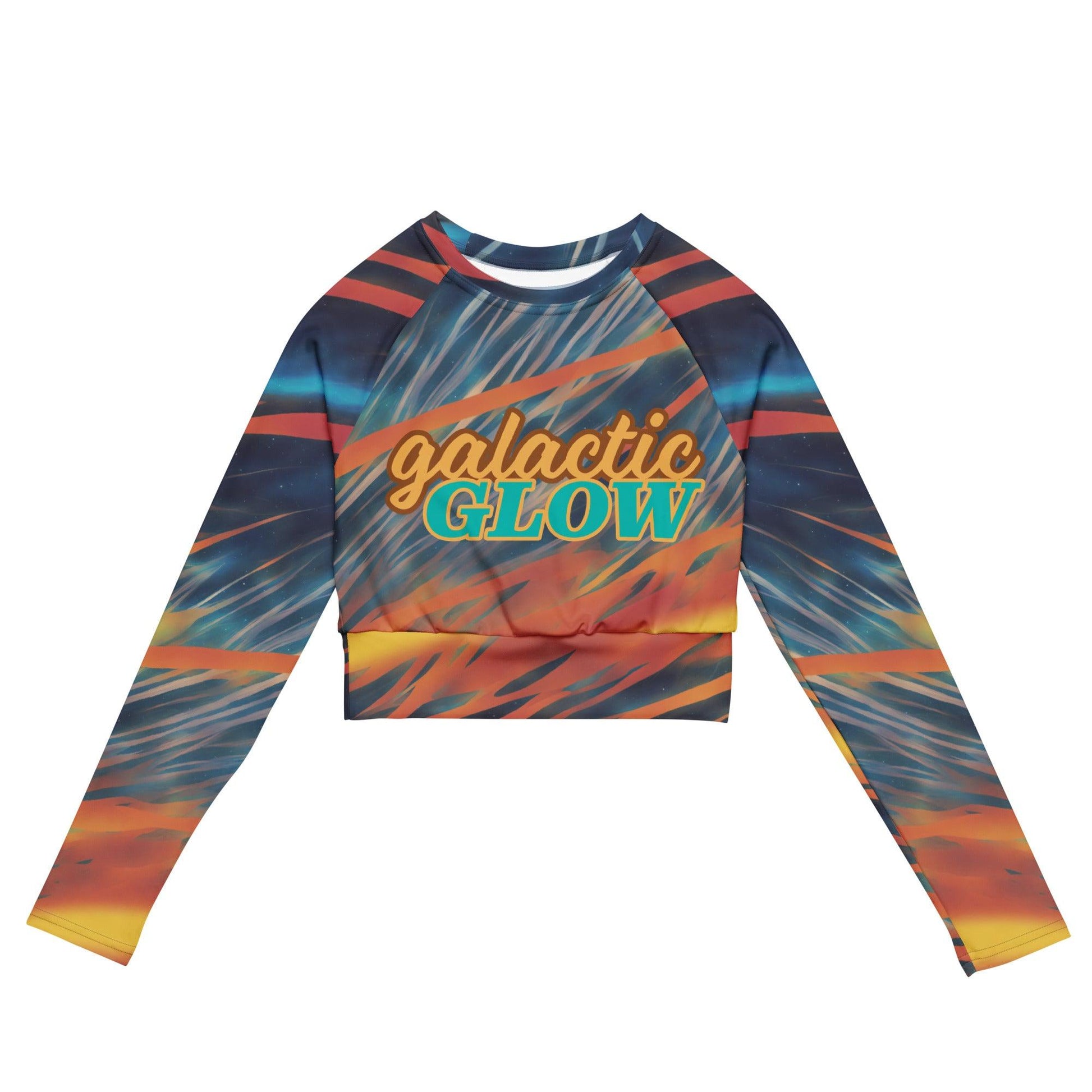 Recycled Long-sleeve Crop Top Radiant V - ErdeGora