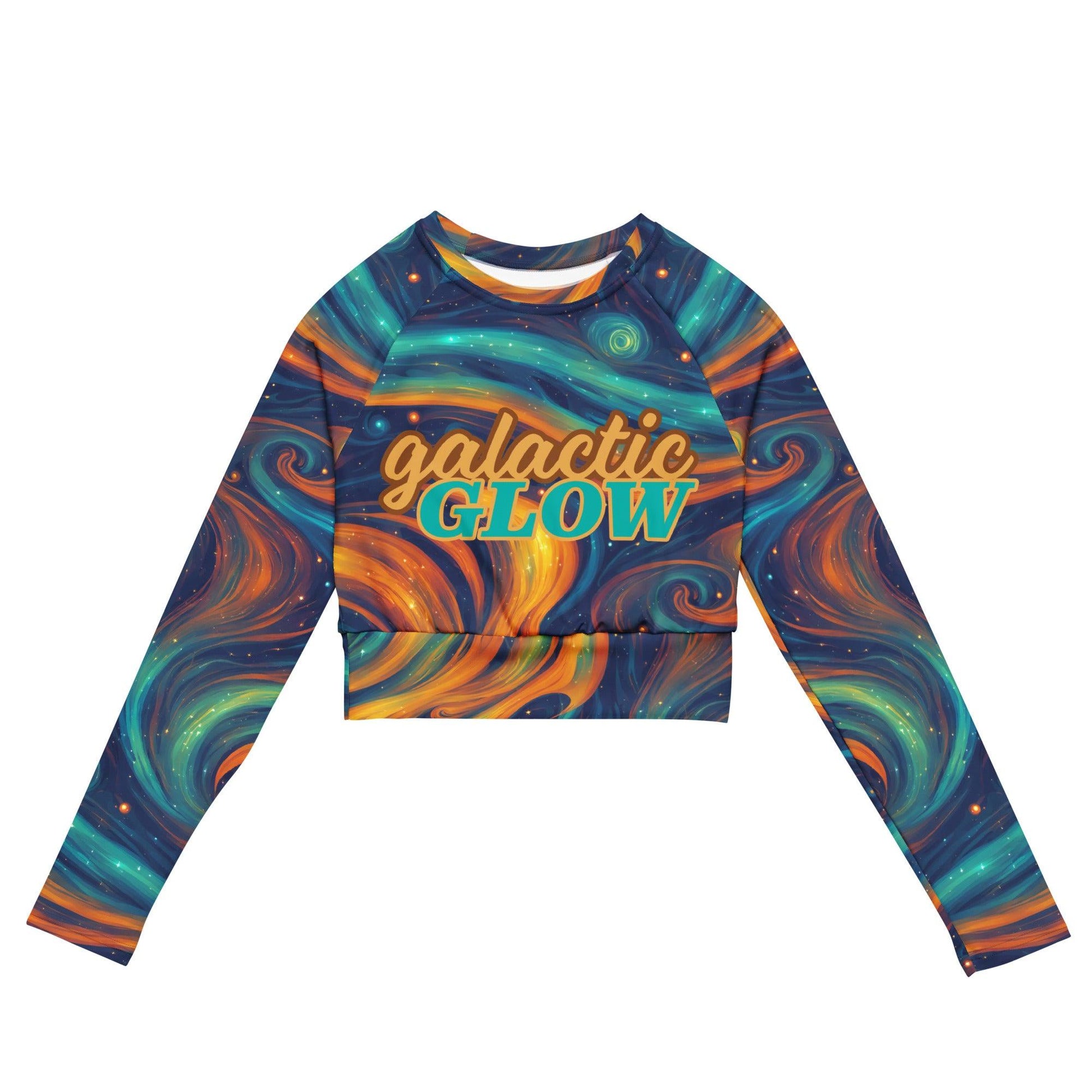 Recycled Long-sleeve Crop Top Stardust - ErdeGora