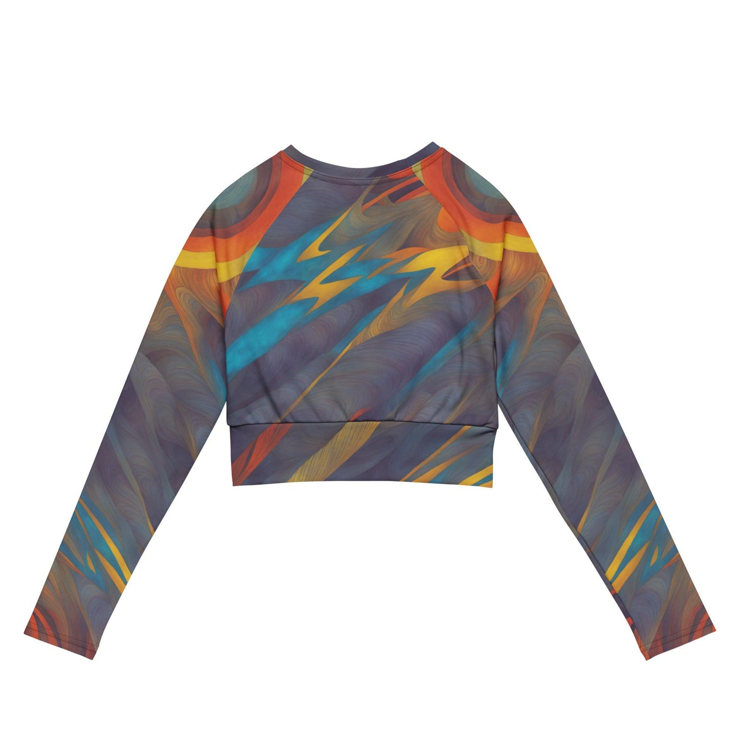 Recycled Long-sleeve Crop Top Supernova - ErdeGora