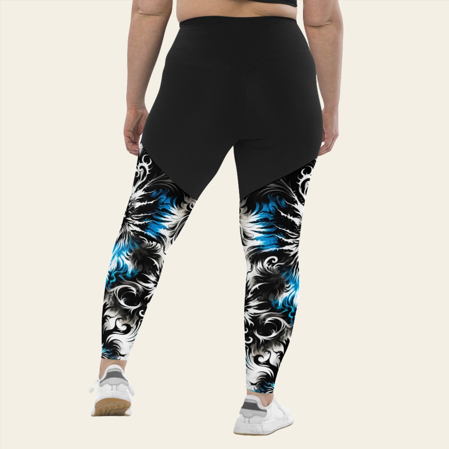 Sports Leggings Ghostly Glimmer - ErdeGora