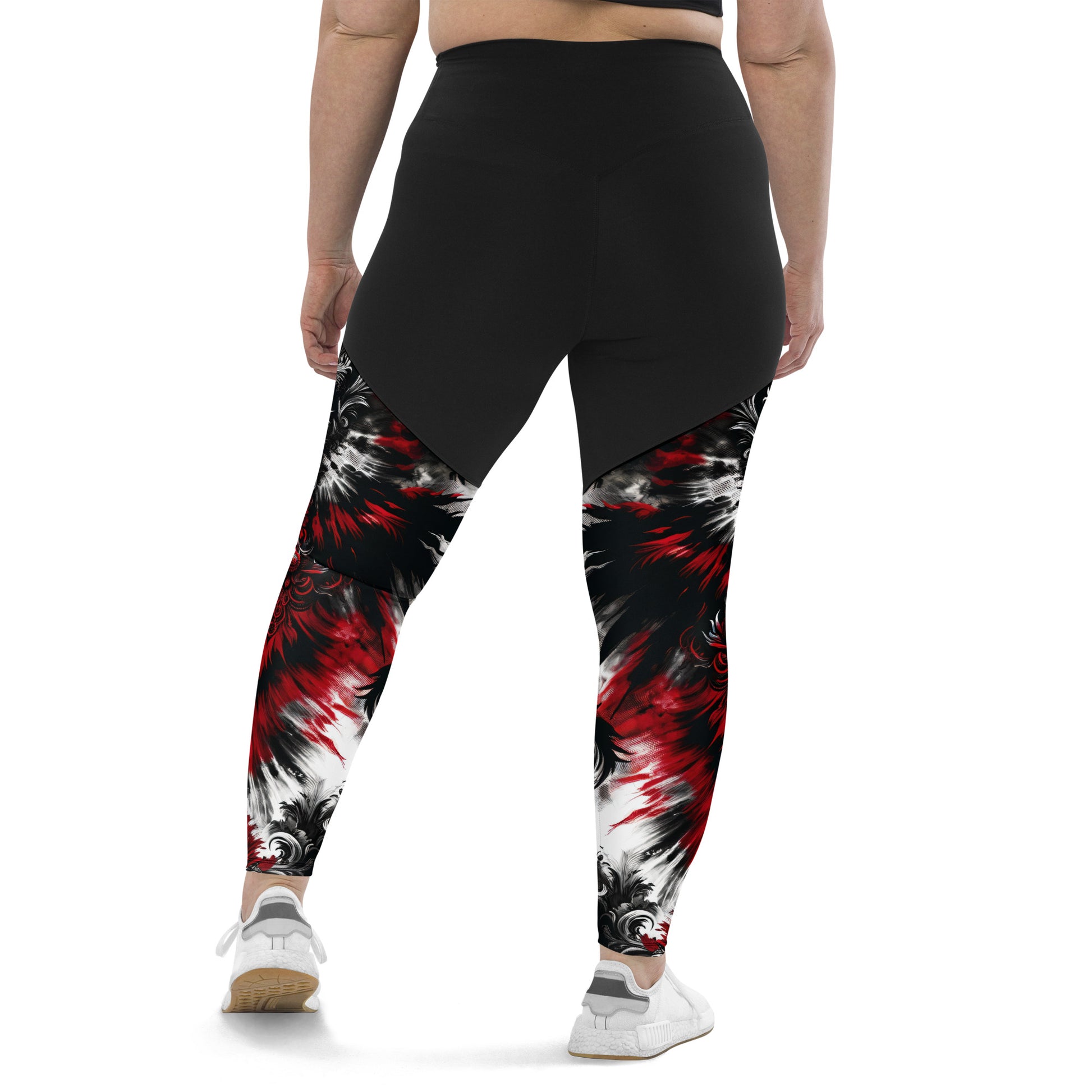 Sports Leggings Crimson Nocturn - ErdeGora