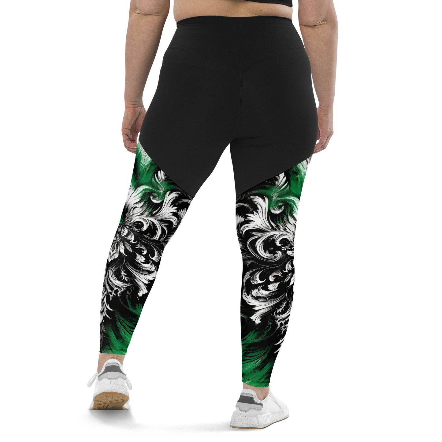 Sports Leggings Verdant Veil - ErdeGora