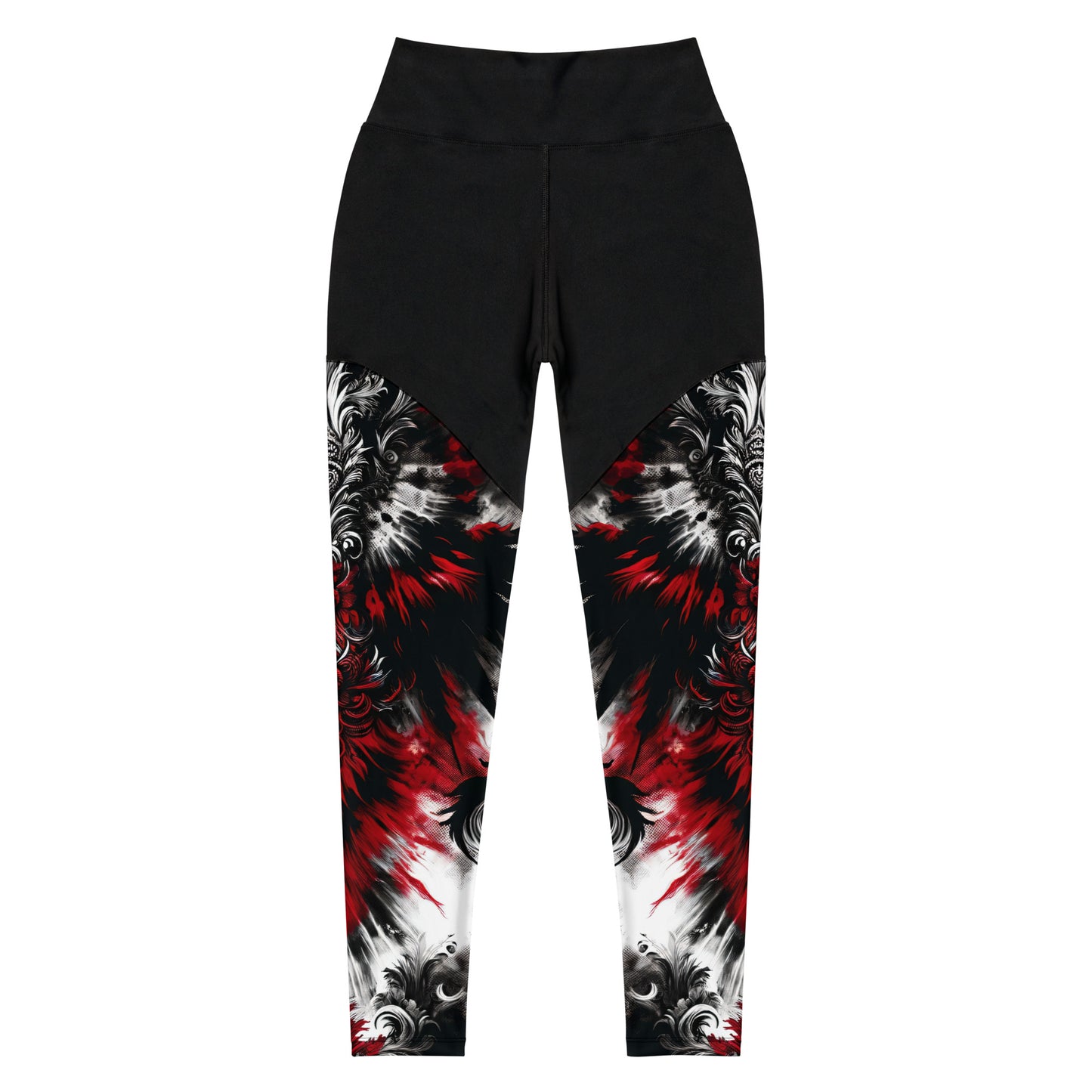 Sports Leggings Crimson Nocturn - ErdeGora