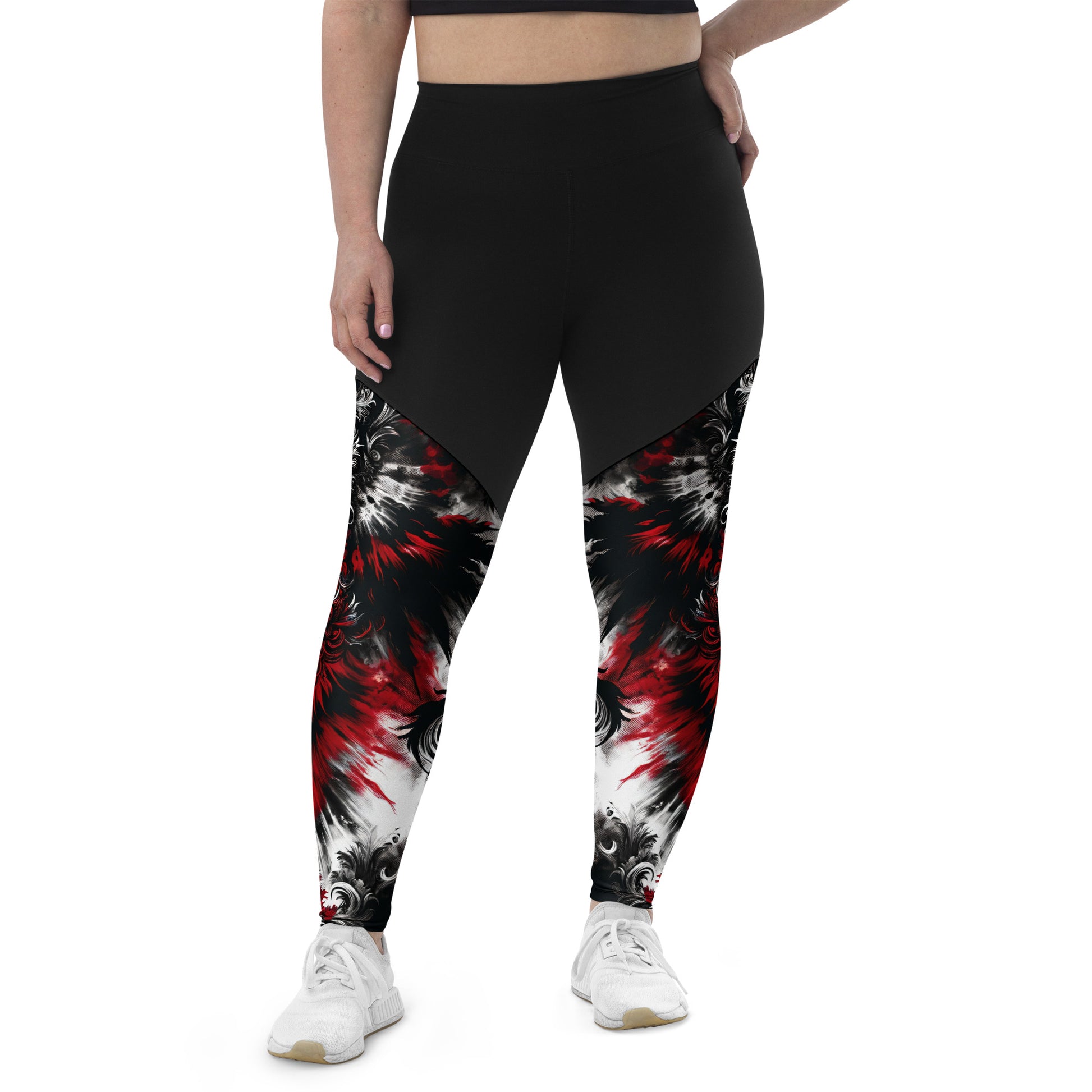 Sports Leggings Crimson Nocturn - ErdeGora