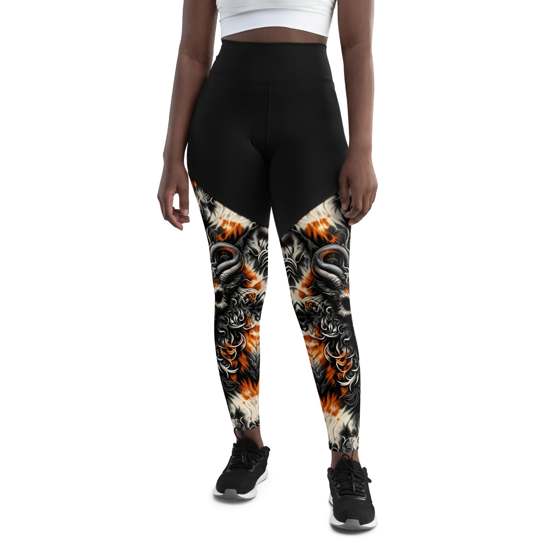 Sports Leggings Twilight Flame - ErdeGora