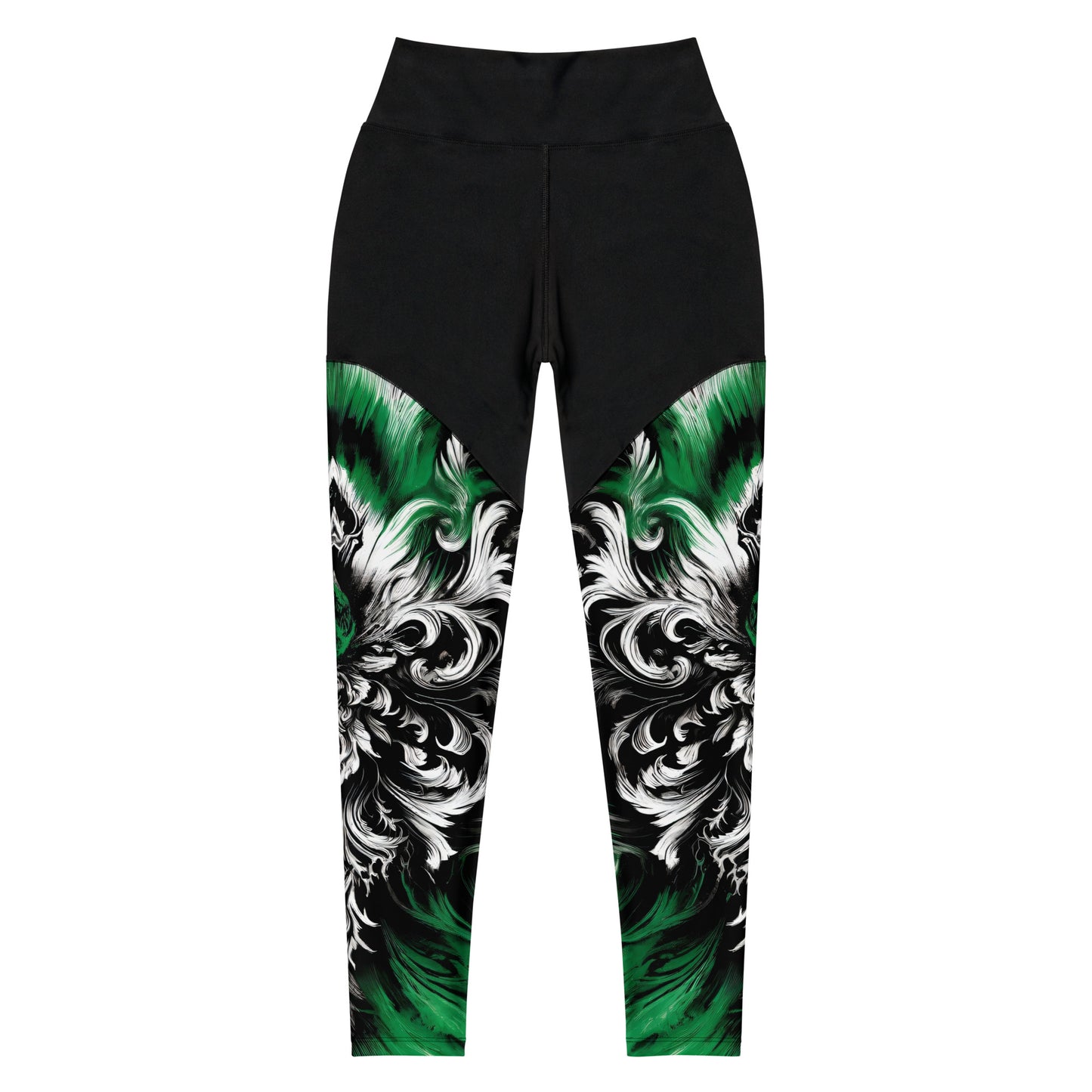 Sports Leggings Verdant Veil - ErdeGora