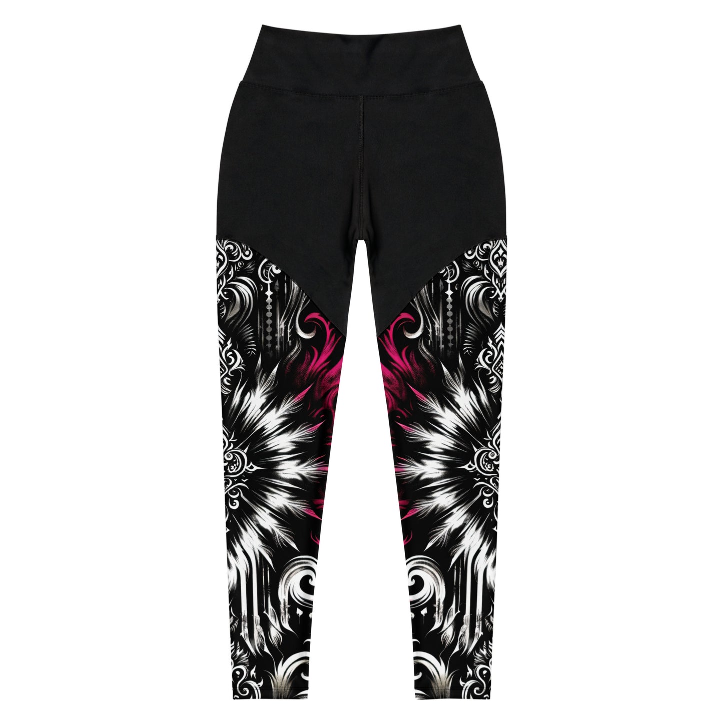 Sports Leggings Gothic Blossom - ErdeGora