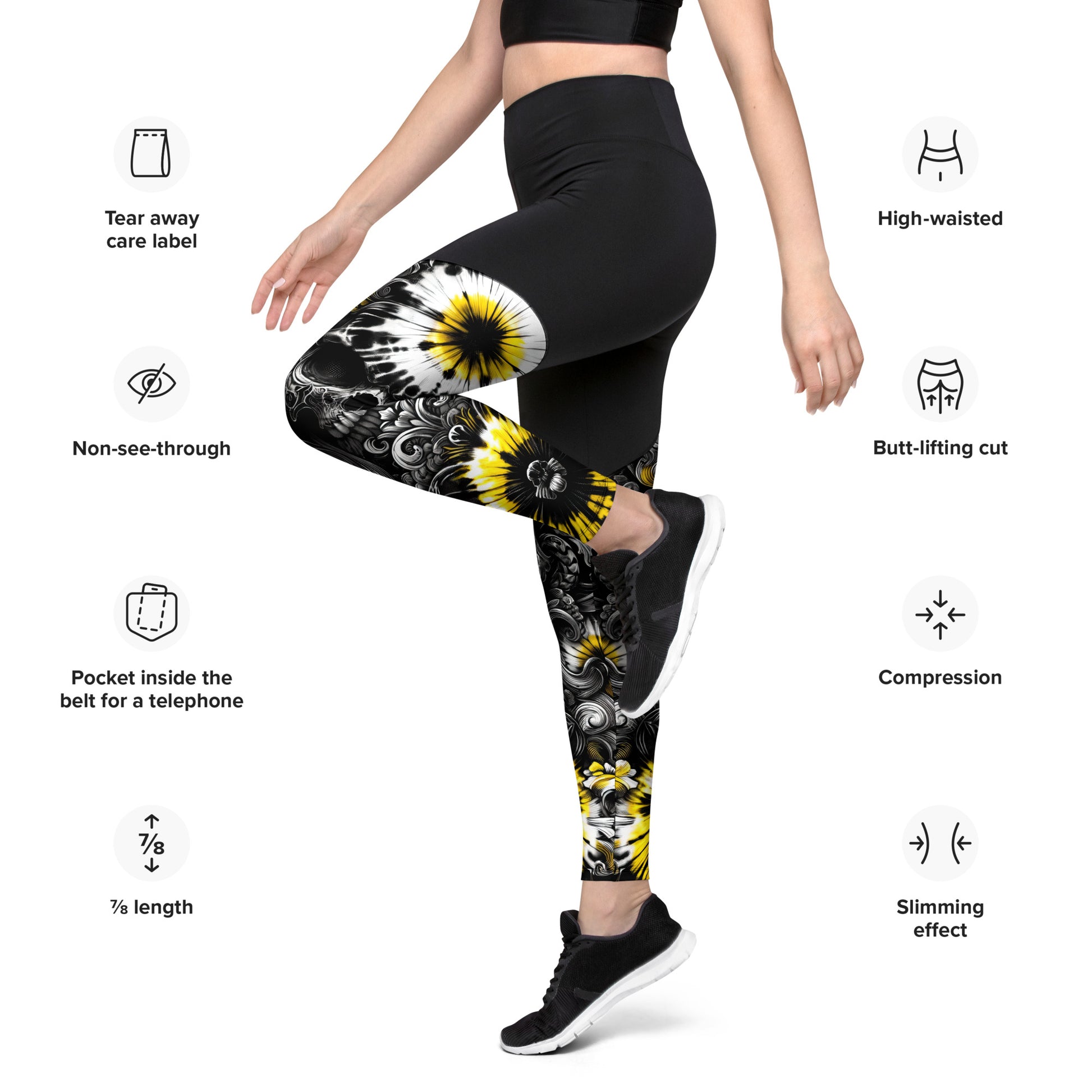 Sports Leggings Eclipse Spark - ErdeGora