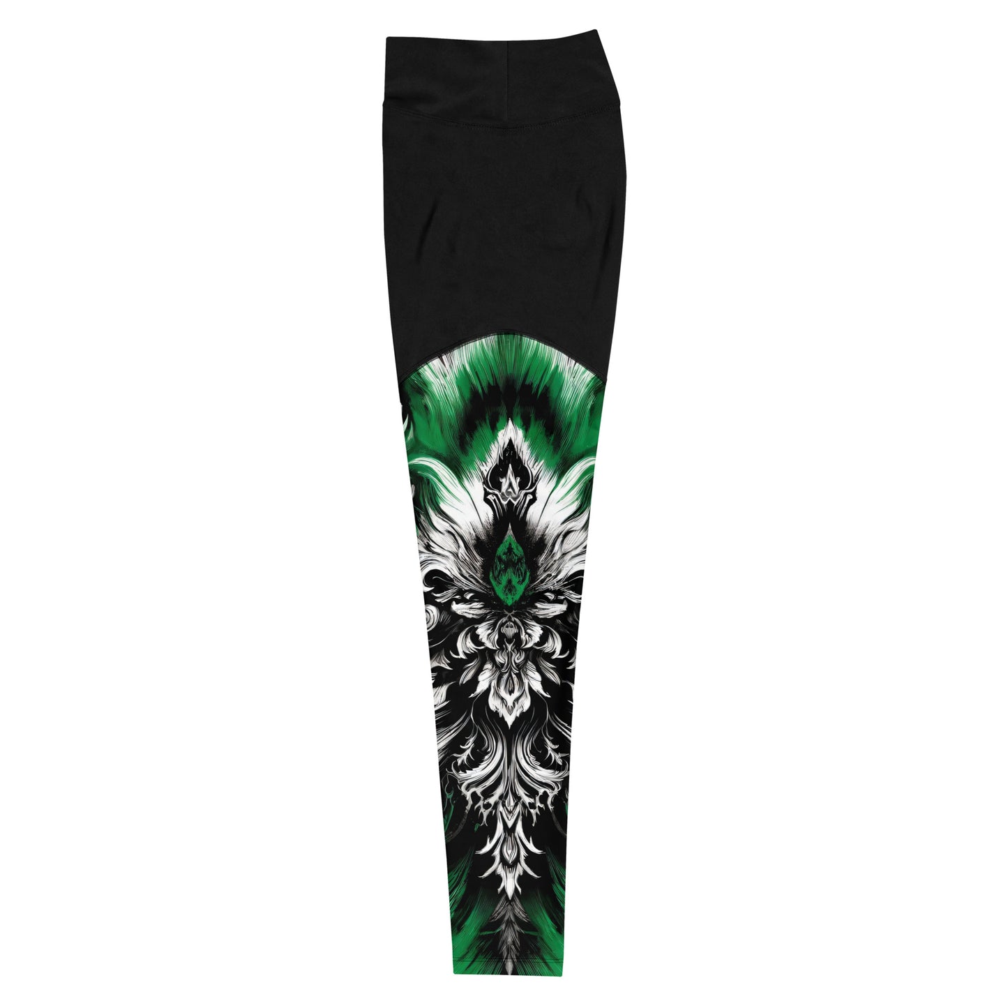 Sports Leggings Verdant Veil - ErdeGora