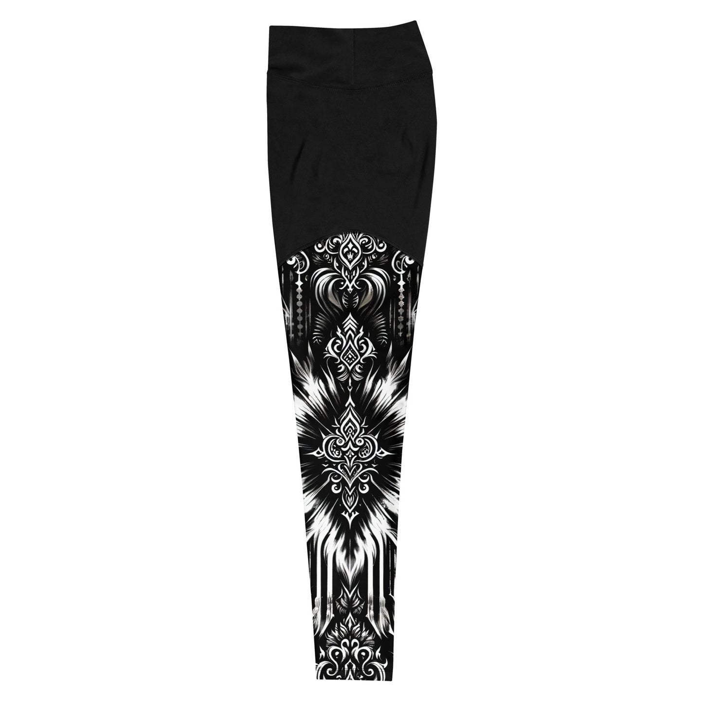 Sports Leggings Gothic Blossom - ErdeGora