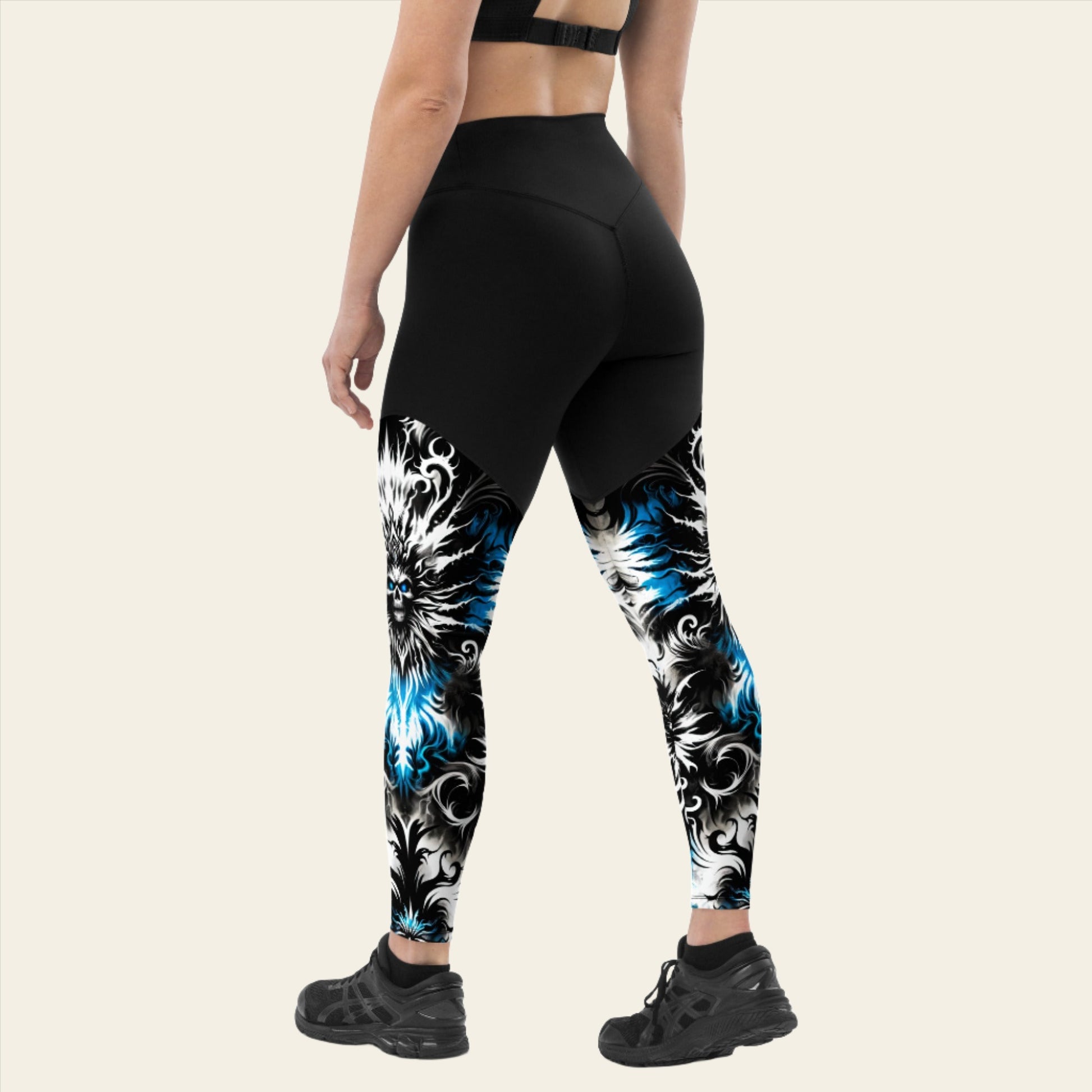 Sports Leggings Ghostly Glimmer - ErdeGora