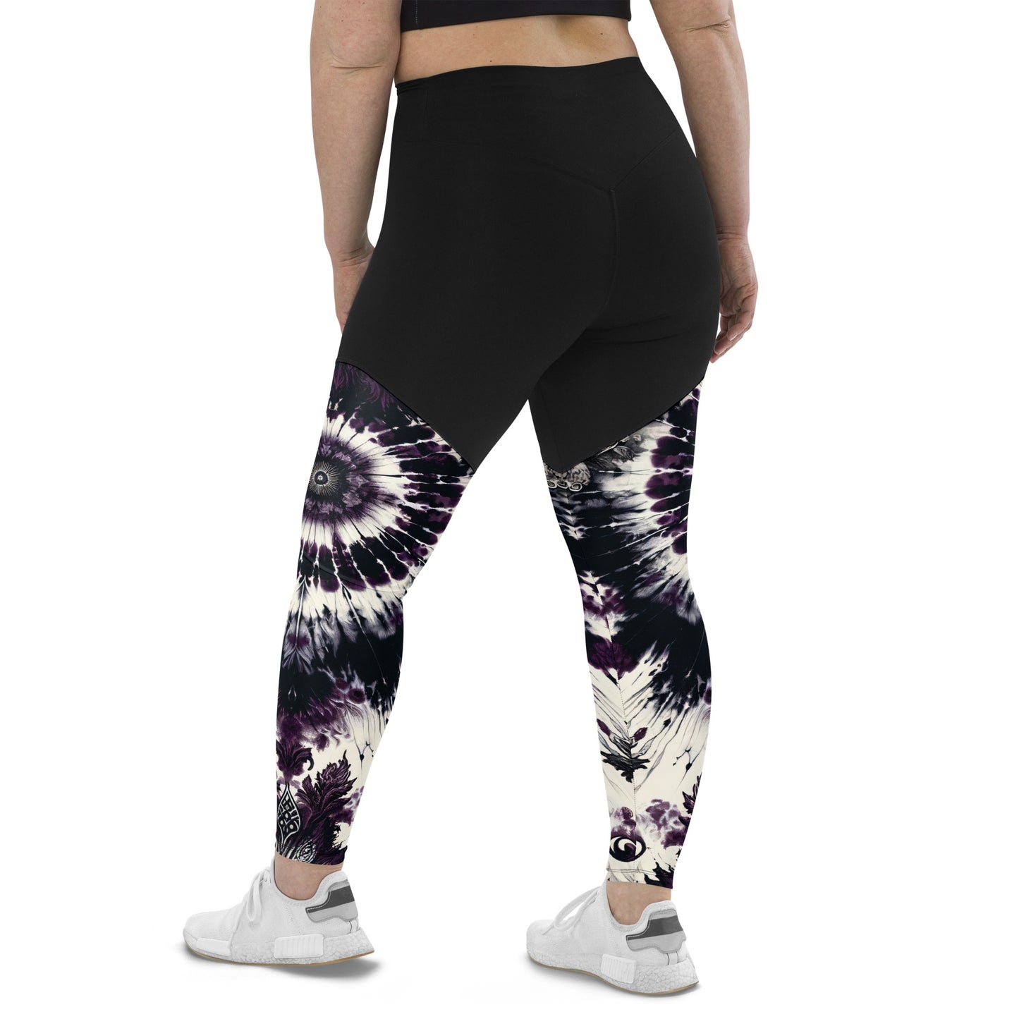 Sports Leggings Midnight Mauve - ErdeGora