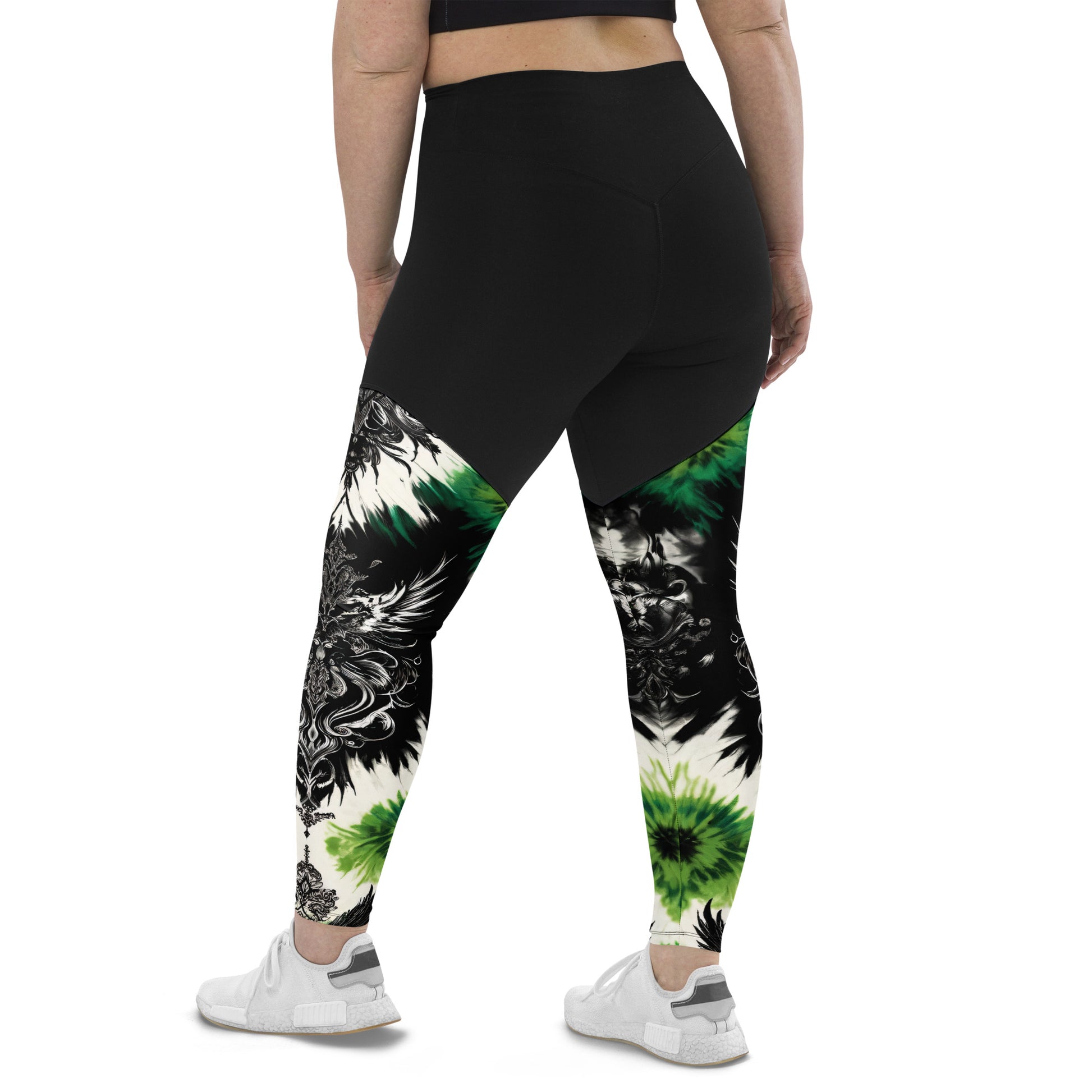 Sports Leggings Enchanted Emerald - ErdeGora