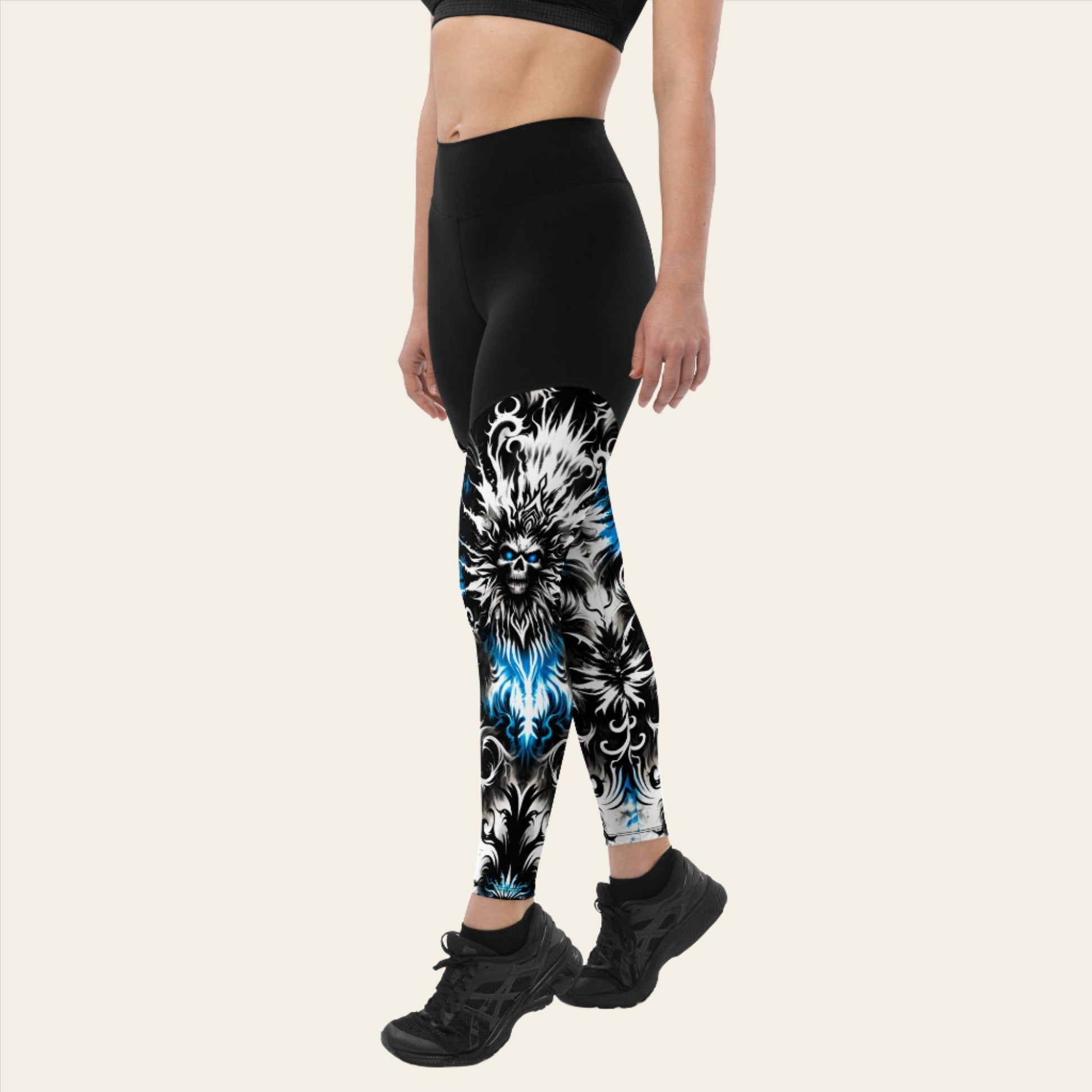 Sports Leggings Ghostly Glimmer - ErdeGora