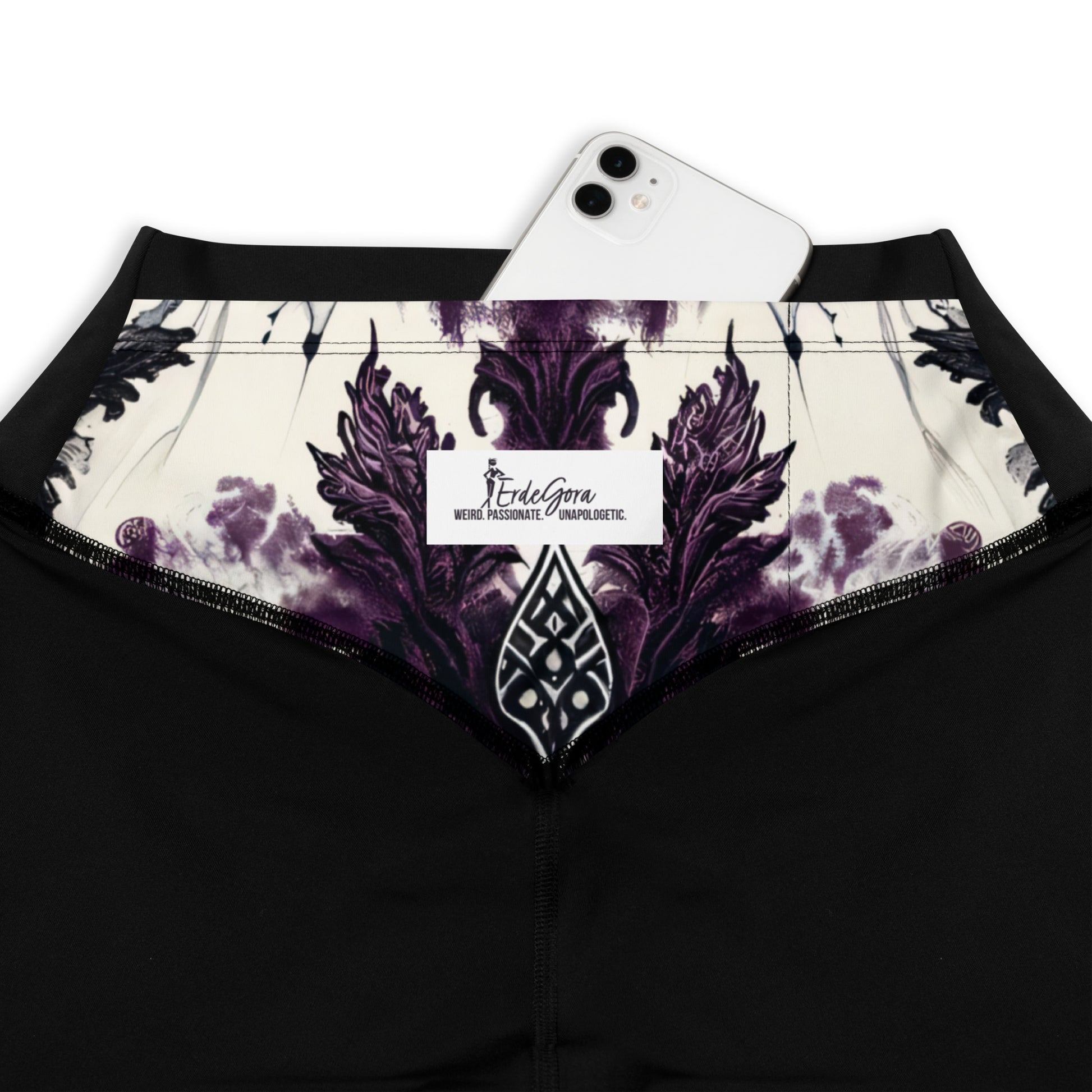 Sports Leggings Midnight Mauve - ErdeGora