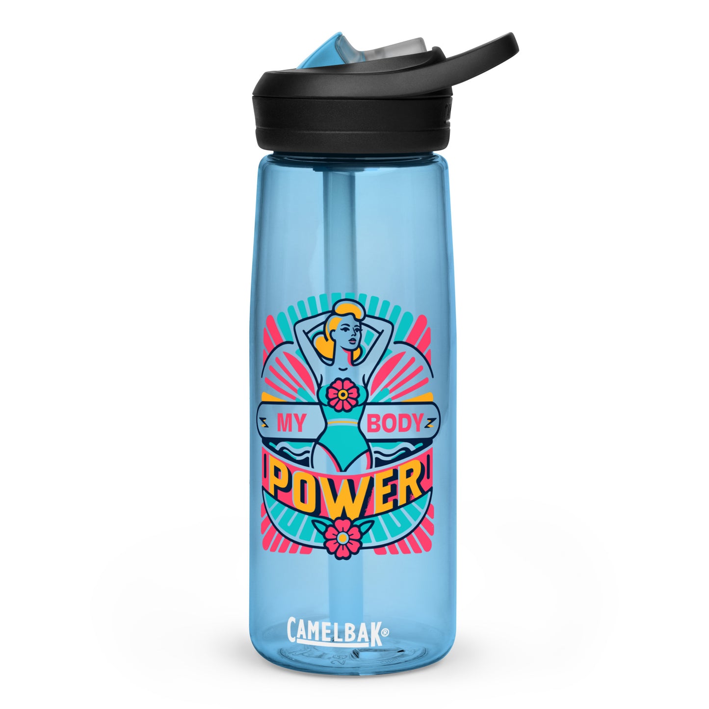 Sports Water Bottle My Body Power - ErdeGora