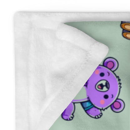 Throw Blanket Adventure Dream Bears - ErdeGora