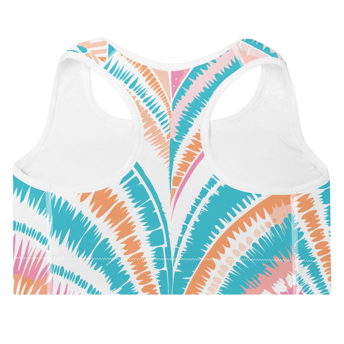 Tie-dye Padded Sports Bra Peachy Ocean Drift - ErdeGora