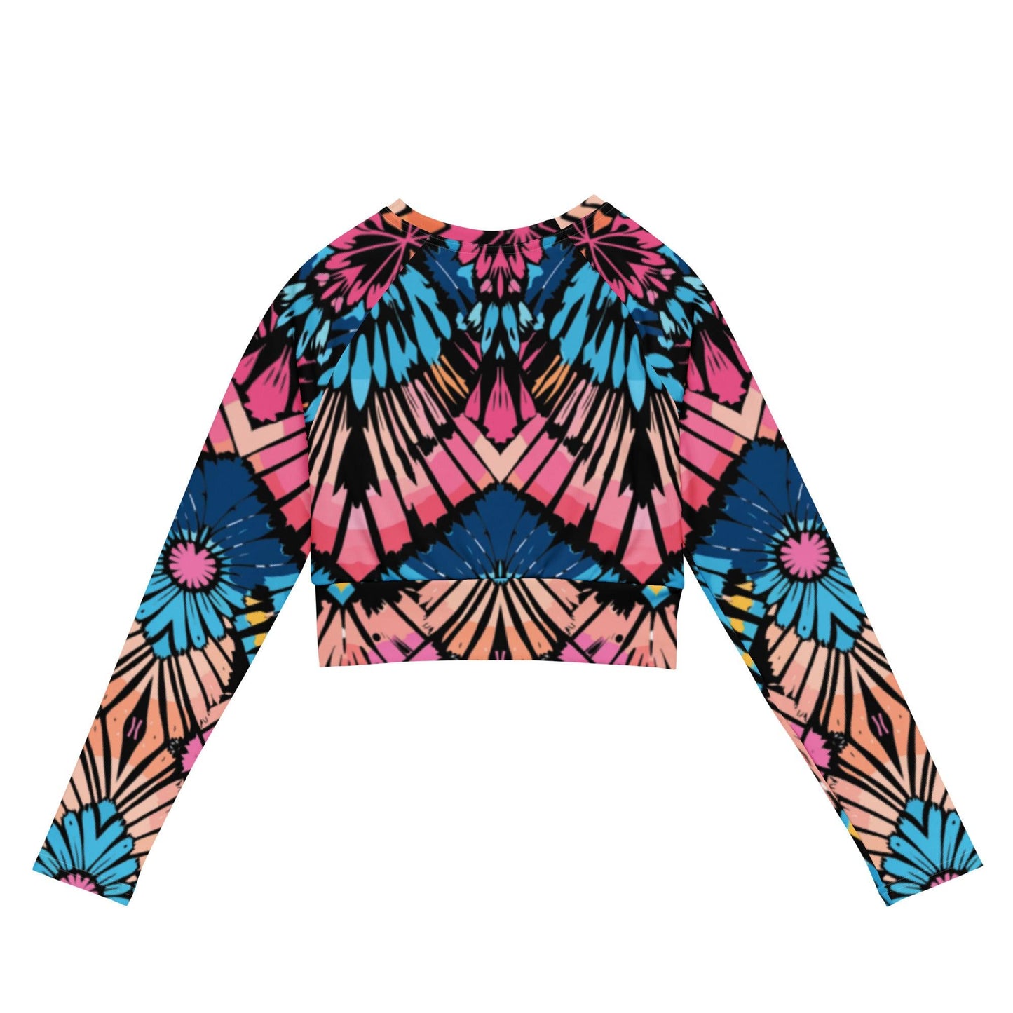 Tie-dye Recycled Long-sleeve Crop Top Saltwater - ErdeGora