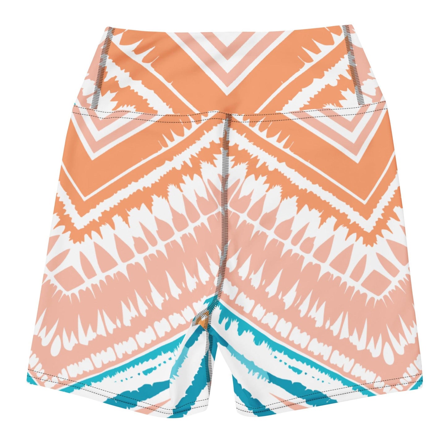 Tie-dye Yoga Shorts Peachy Blues - ErdeGora