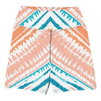 Tie-dye Yoga Shorts Peachy Blues - ErdeGora