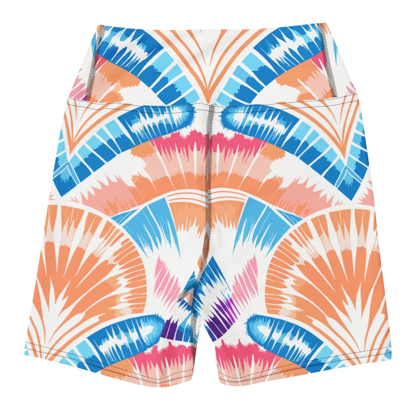 Tie-dye Yoga Shorts Peachy Shells - ErdeGora