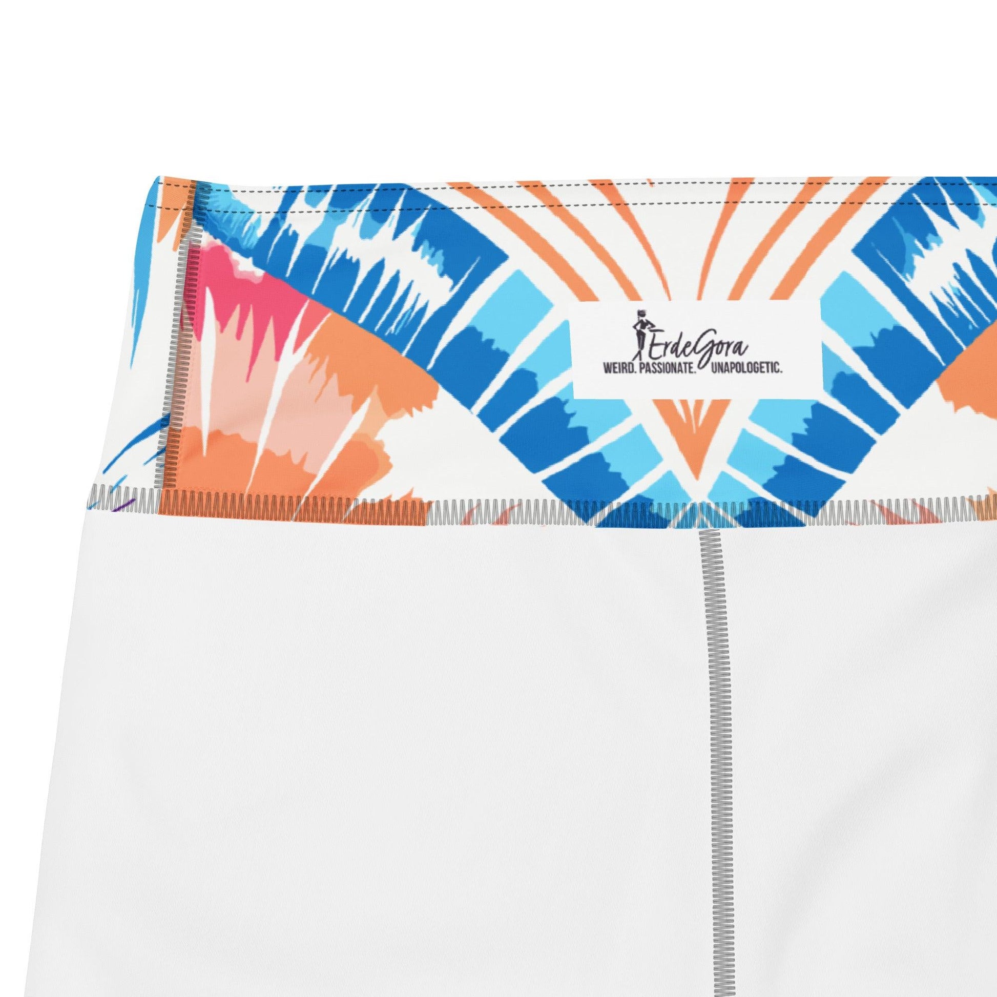 Tie-dye Yoga Shorts Peachy Shells - ErdeGora