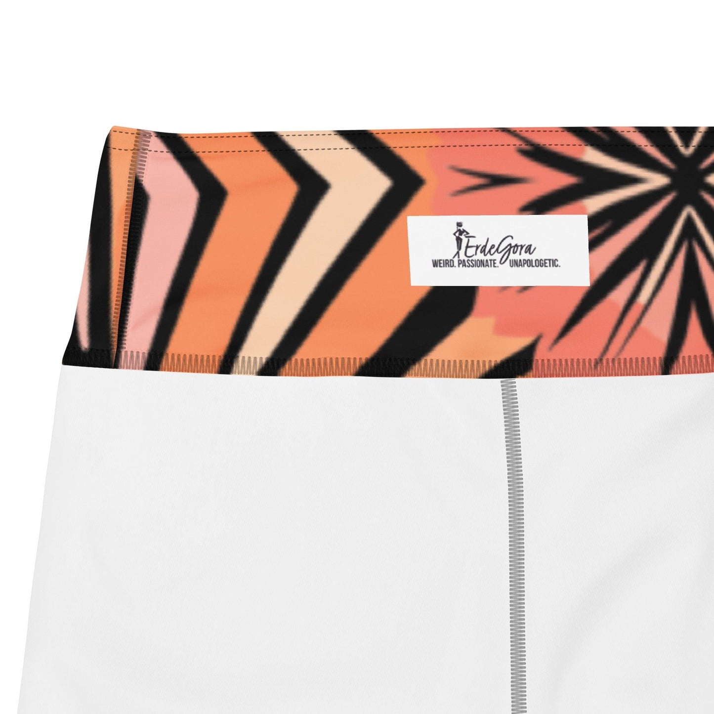 Tie-dye Yoga Shorts Peachy Tiger Shark - ErdeGora