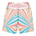 Tie-dye Yoga Shorts Peachy Twister - ErdeGora