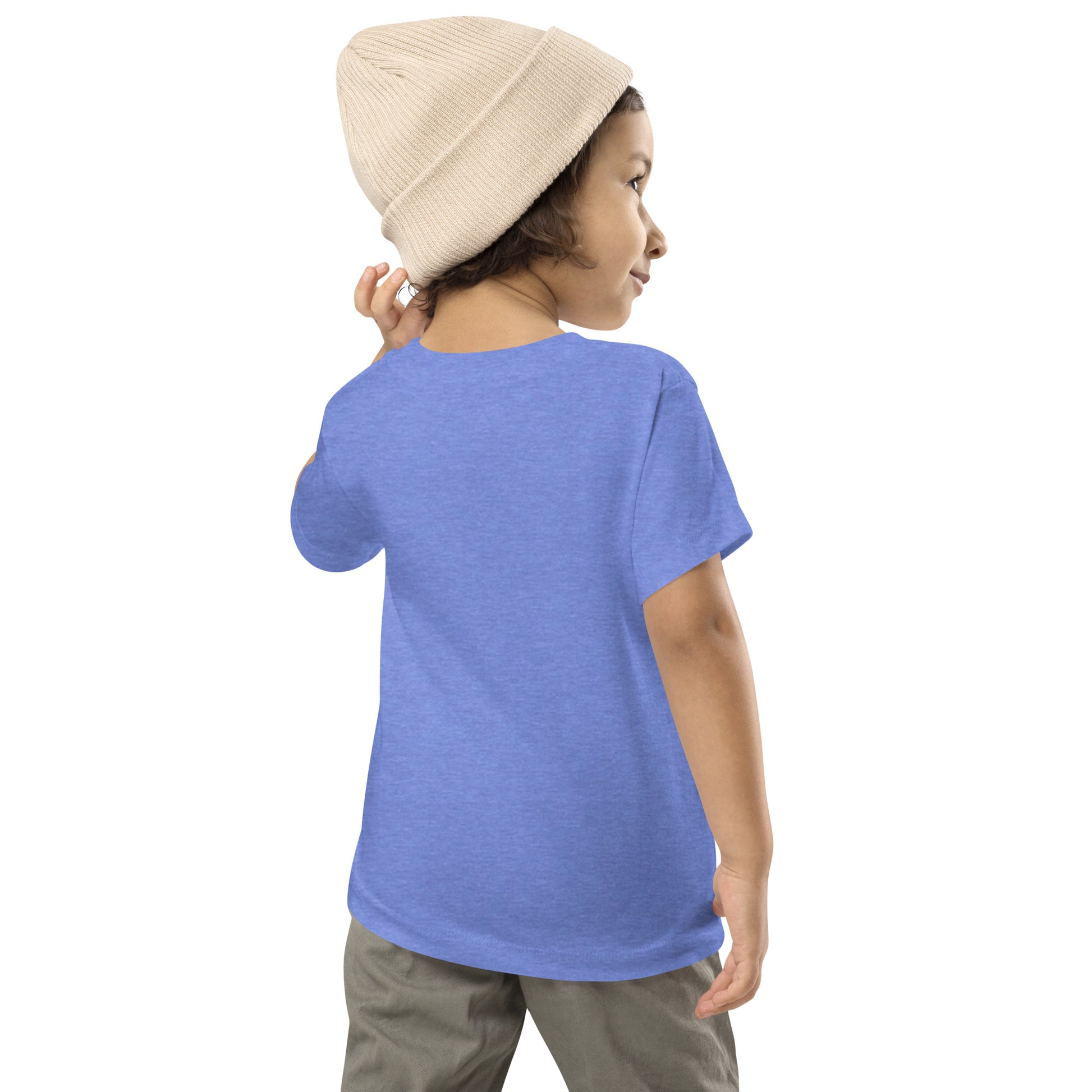 Toddler Short Sleeve Tee Roaring Into Three - ErdeGora