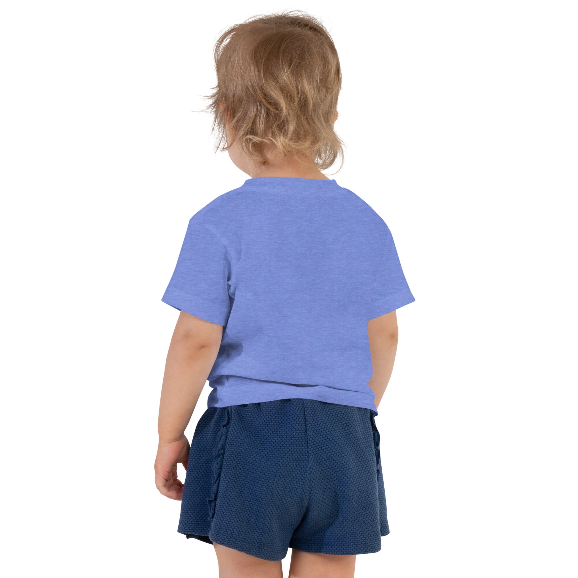 Toddler Short Sleeve Tee Roaring Into Three - ErdeGora