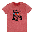 Unisex Denim T-Shirt This is 40! - ErdeGora