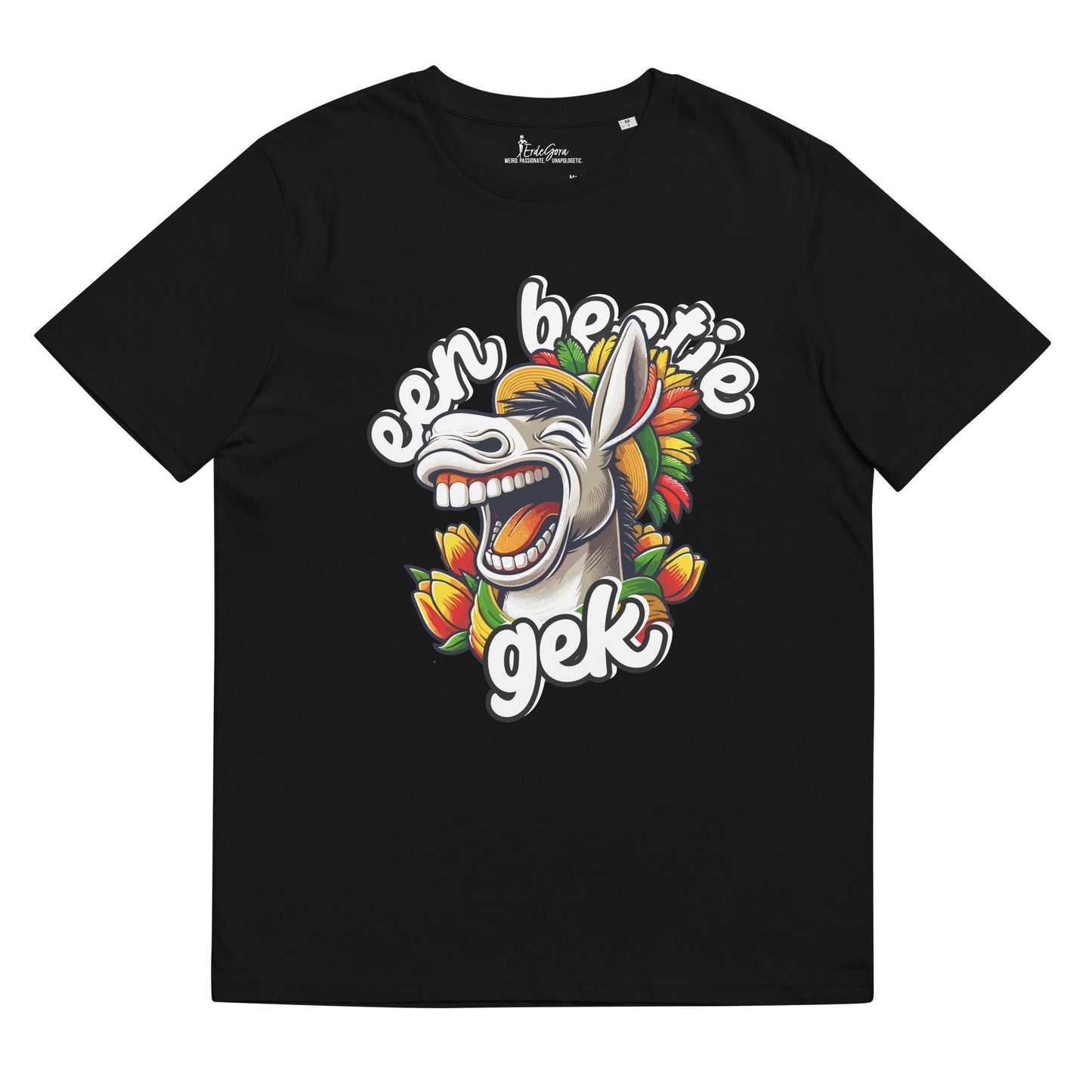 Unisex Organic Cotton T-shirt Carnaval Gek Ezel - ErdeGora